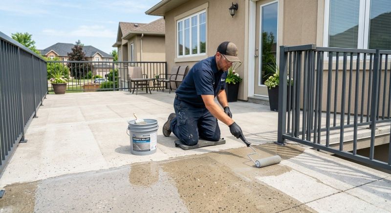 Sidewalk Concrete Sealing in Kansas City, KS