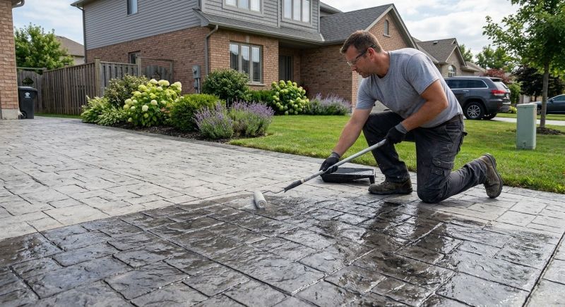 Stamped Concrete Sealing in Kansas City, KS